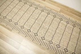 Šnúrkový behúň Terra Aztec Línie 04 béžový / grafitový