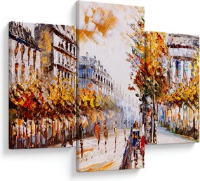 Obraz - Ulica v Paríži (90x60 cm)