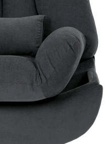 Elektrické polohovateľné kreslo s integrovanýmovládaním, sivé