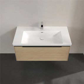 VILLEROY &amp; BOCH Subway 3.0 závesná skrinka pod umývadlo, 1 zásuvka, s LED osvetlením, 973 x 478 x 429 mm, Nordic Oak, C569L1VJ