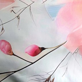 SATÉNOVÉ OBLIEČKY SATYNLOVE PREMIUM 140X200 CM, 1KS 70X80 CM KVETY