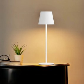 Toolight Toolight, dotyková LED nočná stolná lampa 5W, 3 farby svetla, USB napájanie, APP1370-T WHITE, biela, OSW-08634