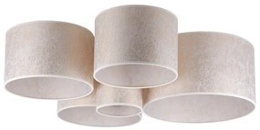 Duolla - Stropné svietidlo ROLLER PENTO 5xE27/60W/230V biela/zlatá