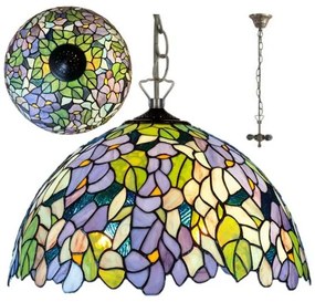 Luxus vitráž luster AMAZONIT Ø50 2*E27