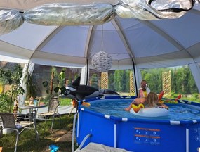 Stanový kryt na bazén Bestway 600x600 cm – UV ochrana UPF 50+