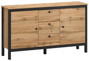 Komoda Palmer E dub wotan / čierna