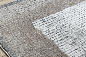 Moderný koberec NOBLE 9730 67 vzor rámu vintage - Štrukturálny, dve vrstvy rúna, krémová béžová Veľkosť: 160x220 cm
