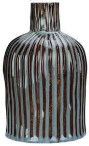 Porcelánová váza Stripes Grey 11,5x11,5x19 cm