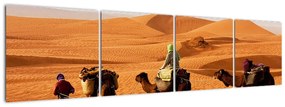 Ťavy v púšti - obraz