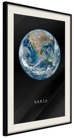 Artgeist Plagát - Earth [Poster] Veľkosť: 40x60, Verzia: Čierny rám s passe-partout