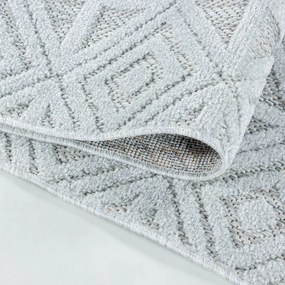 Ayyildiz, Kusový koberec Bahama 5156 Grey – na von aj na doma, 140x200, šedá, chodba / predsieň