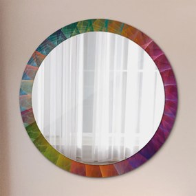 Okrúhle ozdobné zrkadlo na stenu Hypnotická špirála fi 90 cm