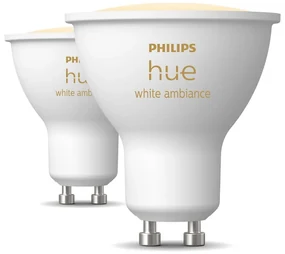 LED žiarovky v súprave 2 ks GU10, 4 W White ambiance – Philips Hue