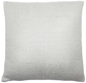 Krémový vankúš so striebornou patinou Gypsy - 45 * 10 * 45cm