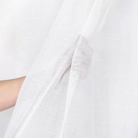 Goldea luxusná lesklá záclona - biela 300 cm