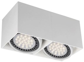 Zuma Line ACGU10-116-N - Bodové svietidlo BOX 2 2xGU10-ES111/15W/230V biela ZL0611