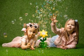 Fru Blu – Prístroj na bubliny z mydlovej vody v tvare kvetu