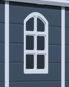 Záhradný domček G21 Boston 670 - 241 x 278 cm, plastový, šedý