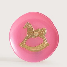 Dekoračný tanier FAROS ružový 764530