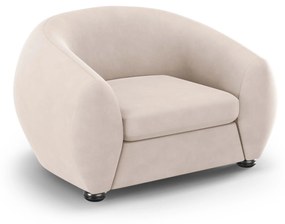 Zamatové kreslo Elara 77 × 100 × 124 cm