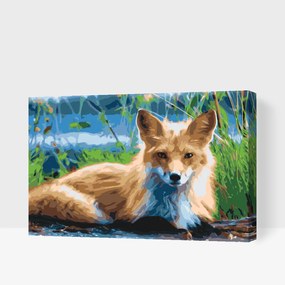 Gario Maľovanie podľa čísel Líška Rozmery: 60 x 40 cm, Rámovanie: S vnútorným rámom
