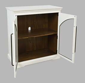 Komoda Avola 84 cm z masívu biela