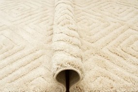 Koberec Berber 7061 Romby 3D ivory / slonová kosť / krémový