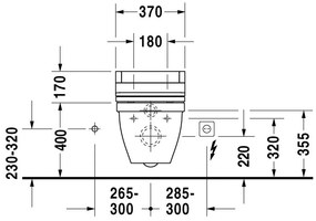 DURAVIT Starck 3 závesné WC s hlbokým splachovaním, 370 mm x 620 mm, 2226090000