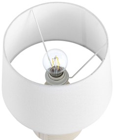 Keramická stolná lampa béžová OZAMA Beliani
