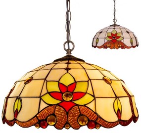 Tiffany luster do spálne vitráž Prezent 220 vzor 17