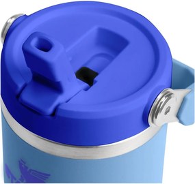 Modrá termoska z nehrdzavejúcej ocele 410 ml IceFlow™ Flip Straw 2.0 Tumbler Blue Sky – Stanley