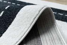 Dywany Łuszczów, Detský kusový koberec Fun Track cream, 80x150, čiernobiela, detská izba