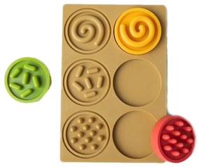 Puzzle senzorické kolieska, pastelové