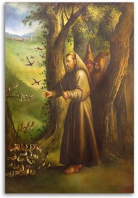Gario Obraz na plátne Svätý František z Assisi Rozmery: 60 x 90 cm