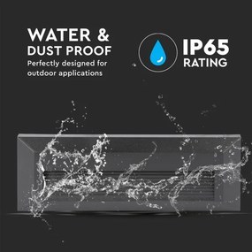 LED Vonkajšie schodiskové svietidlo LED/3W/230V IP65 4000K čierna