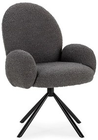 Tmavosivé kreslo Dario – Marckeric