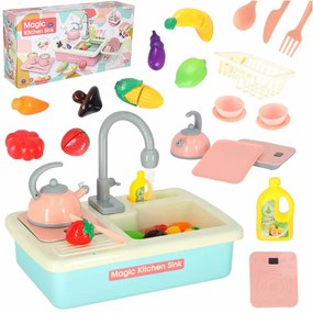 KIK Detské umývadlo s príslušenstvom XXL modré