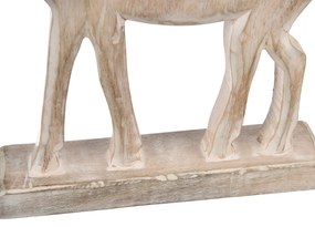 4Home Dekorácia z mangového dreva Nordic Reindeer, 33 cm