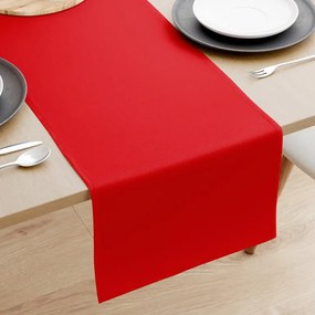 Goldea behúň na stôl 100% bavlnené plátno - červený 20x120 cm