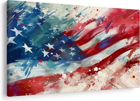 Obraz - Vlajka USA (90x60 cm)