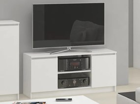 Stolík pod TV RTV 120 2D 1P biely