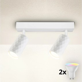 Brilagi - LED RGBW stmievateľné bodové svietidlo SELE DIAMANT 2xGU10/6,5W/230V Wi-Fi biele