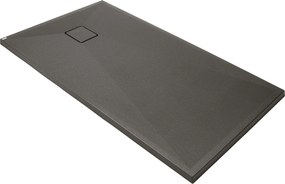 Deante Obdĺžniková sprchová vanička Correo 140x70 cm, granit, antracit metalic - KQR T77B