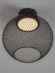 LED čierne moderné stropné svietidlo Kinetic 30