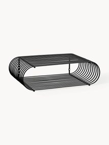 Kovový nástenný regál Curva, Š 40 cm