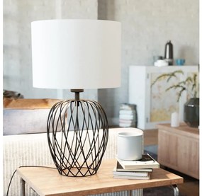 Eglo 43652 - Stolná lampa NIMLET 1xE27/40W/230V biela