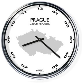 Kancelárske nástenné hodiny: Praha,  Výber farieb Svetlé