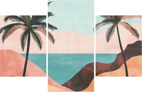 Obraz - Palmy pri mori (90x60 cm)