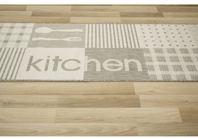 Protišmykový kuchynský koberec Flex 19053/111 béžový