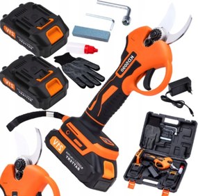 Silný záhradné akumulátorové nožnice Sada nožníc na strihanie konárov 2x Batéria 21V